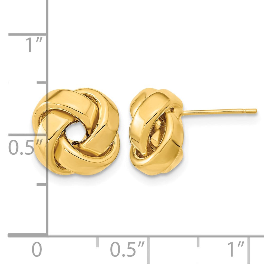 Polished Love Knot Post Earrings - WBC