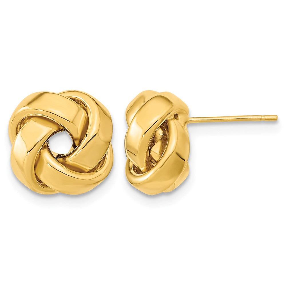 Polished Love Knot Post Earrings - WBC