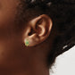 Green Enameled Turtle Post Earrings - WBC