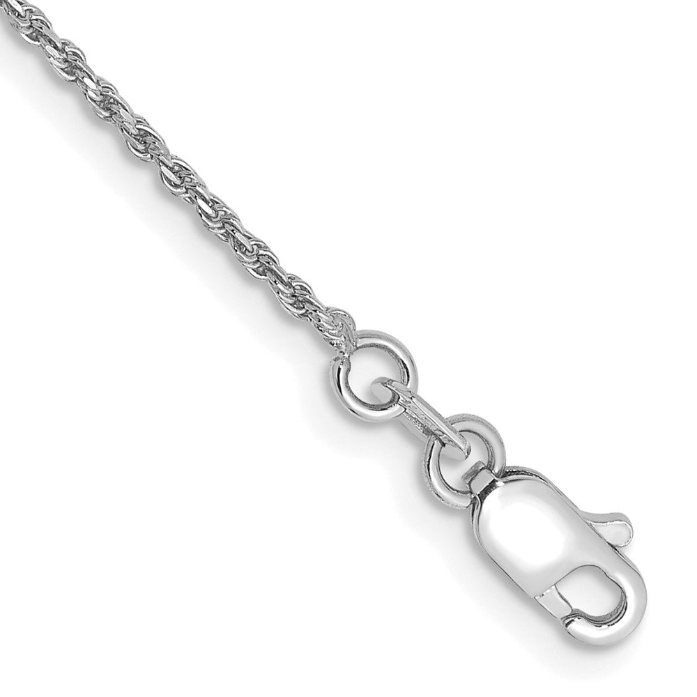 Diamond-cut Machine Made Rope with Lobster Clasp Chain Anklet - WBC