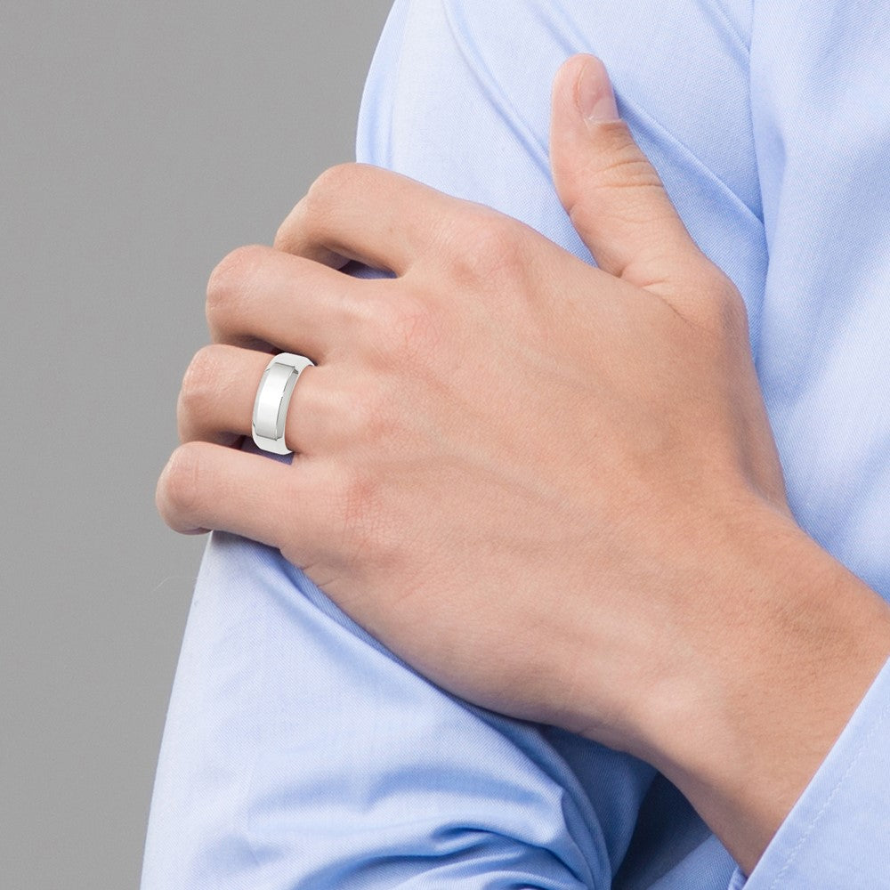 Beveled Edge Comfort Fit Wedding Band - WBC