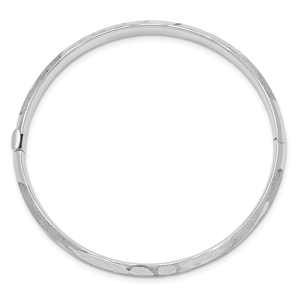 3/16 Florentine Hinged Baby Bangle - WBC