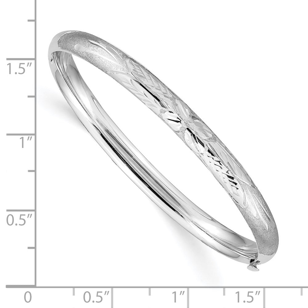 3/16 Florentine Hinged Baby Bangle - WBC
