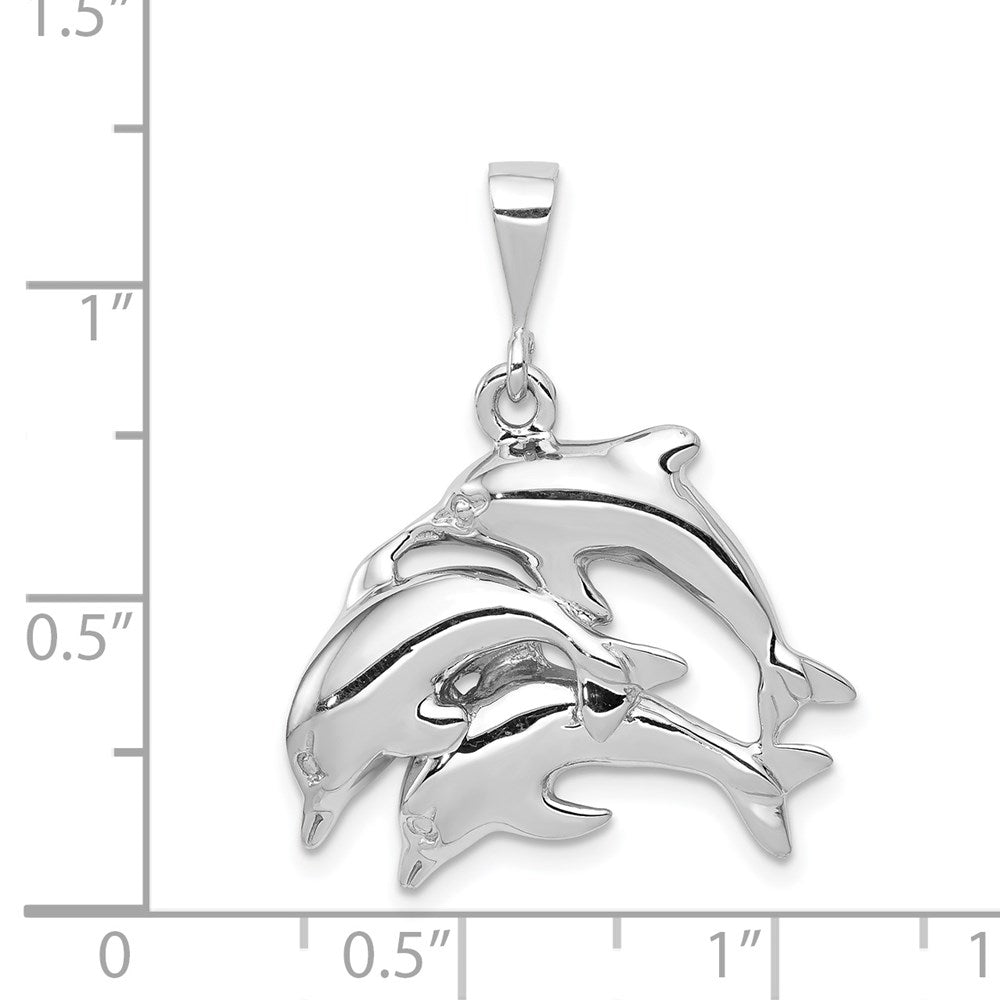 Polished Three Dolphin Charm - WBC