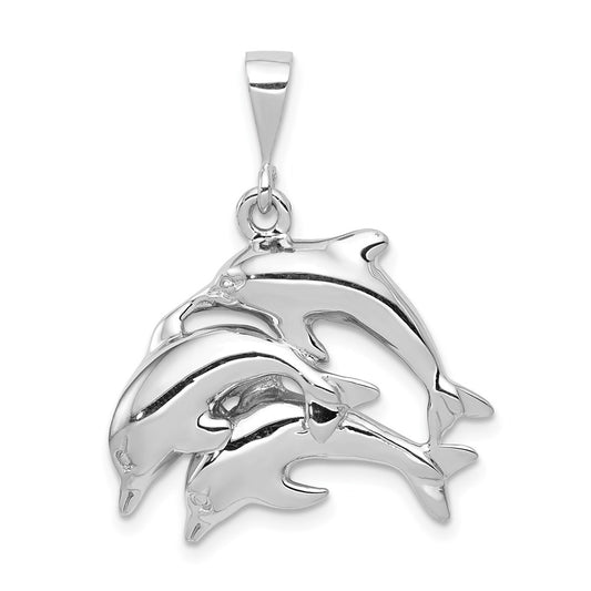 Polished Three Dolphin Charm - WBC