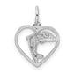 Dolphin in Heart Charm - WBC