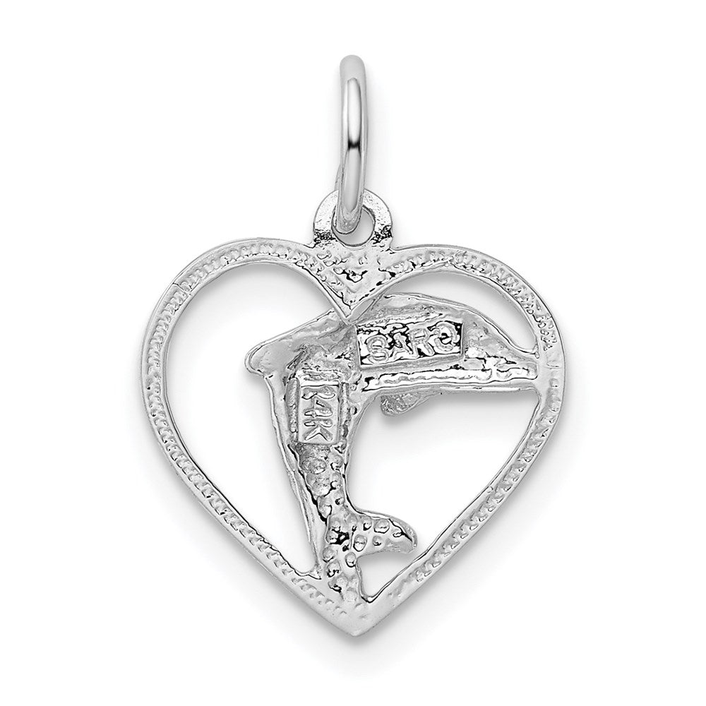 Dolphin in Heart Charm - WBC