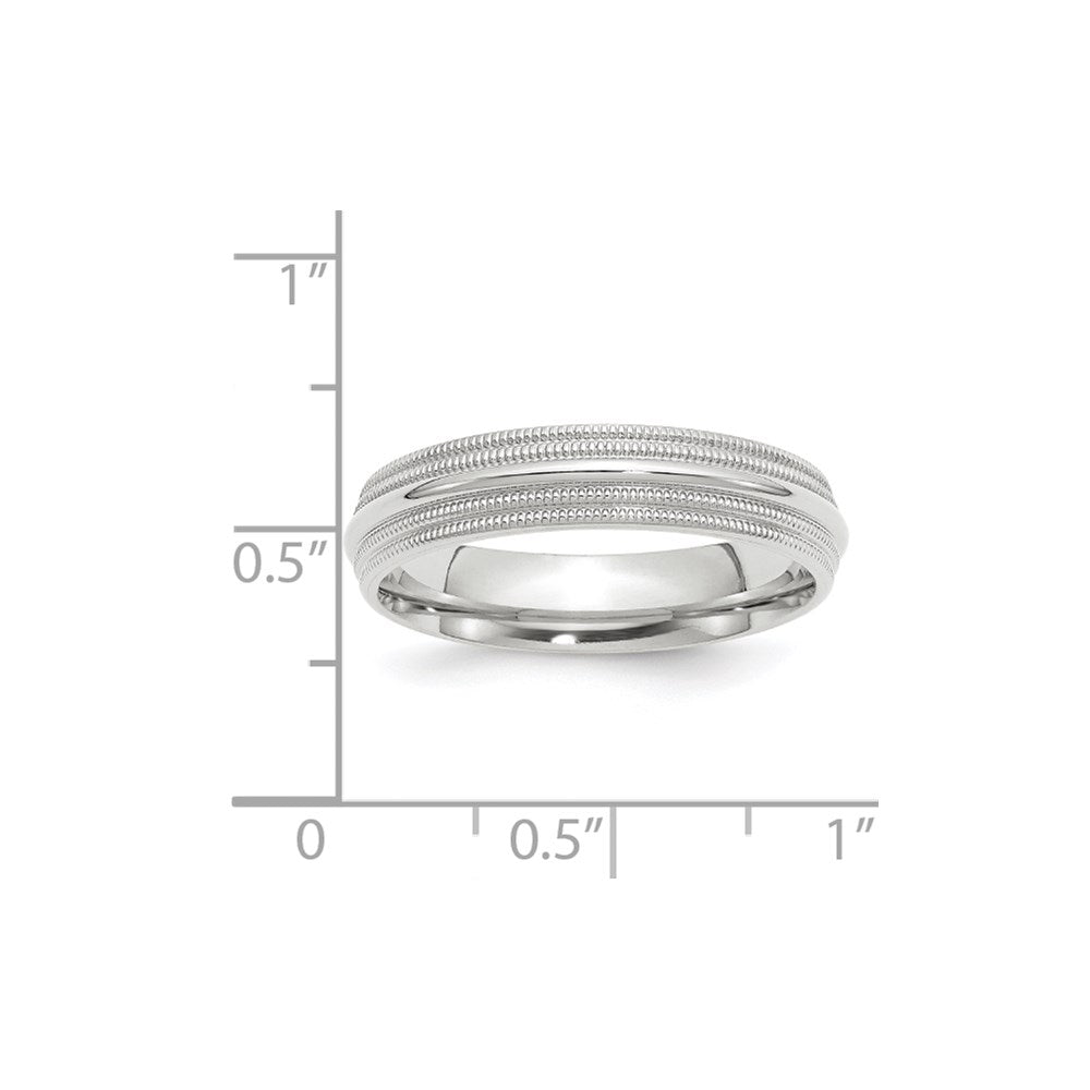 Double Milgrain Comfort Fit Wedding Band - WBC