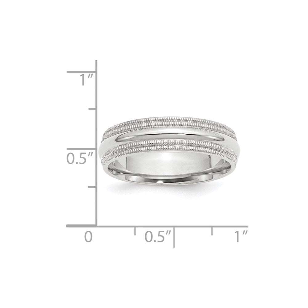 Double Milgrain Comfort Fit Wedding Band - WBC