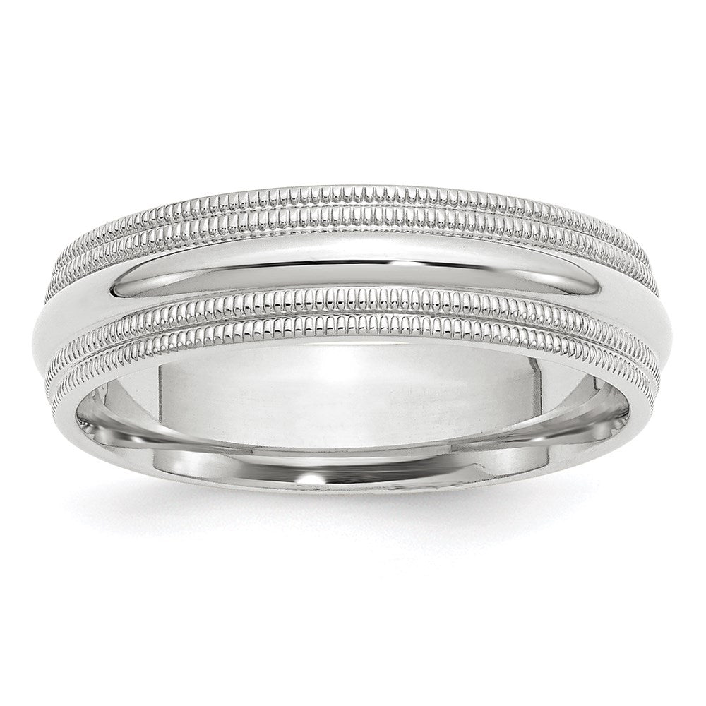 Double Milgrain Comfort Fit Wedding Band - WBC