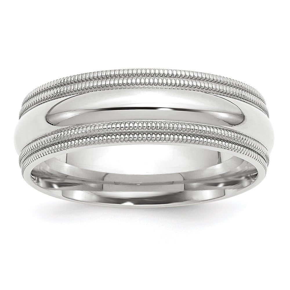 Double Milgrain Comfort Fit Wedding Band - WBC