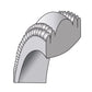 Double Milgrain Comfort Fit Wedding Band - WBC