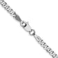 Flat Beveled Curb with Lobster Clasp Chain - WBC