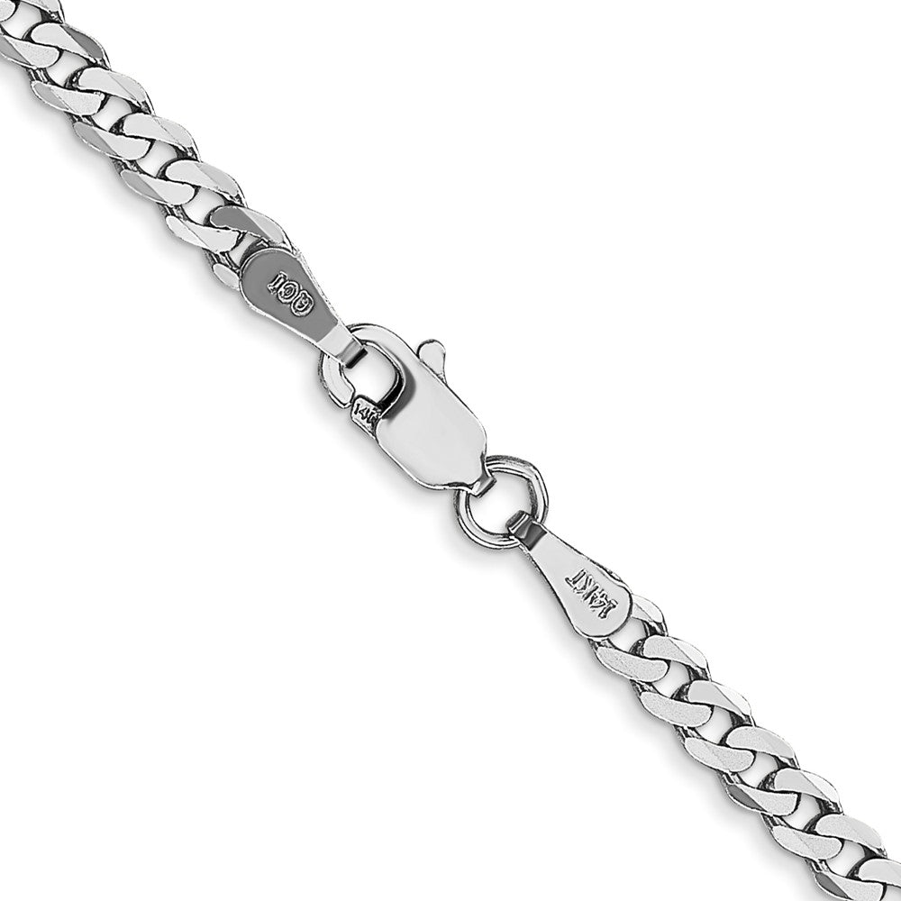 Flat Beveled Curb with Lobster Clasp Chain - WBC