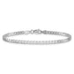 Flat Beveled Curb with Lobster Clasp Bracelet - WBC