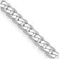 Flat Beveled Curb with Lobster Clasp Chain - WBC
