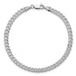 Flat Beveled Curb with Lobster Clasp Bracelet - WBC