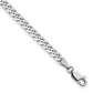 Flat Beveled Curb with Lobster Clasp Bracelet - WBC