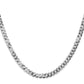 Flat Beveled Curb with Lobster Clasp Chain - WBC