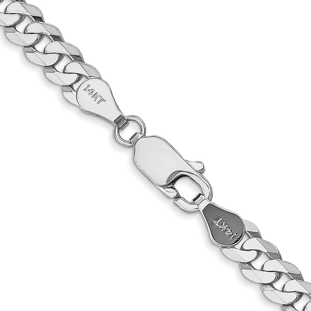 Flat Beveled Curb with Lobster Clasp Chain - WBC