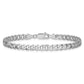 Flat Beveled Curb with Lobster Clasp Bracelet - WBC