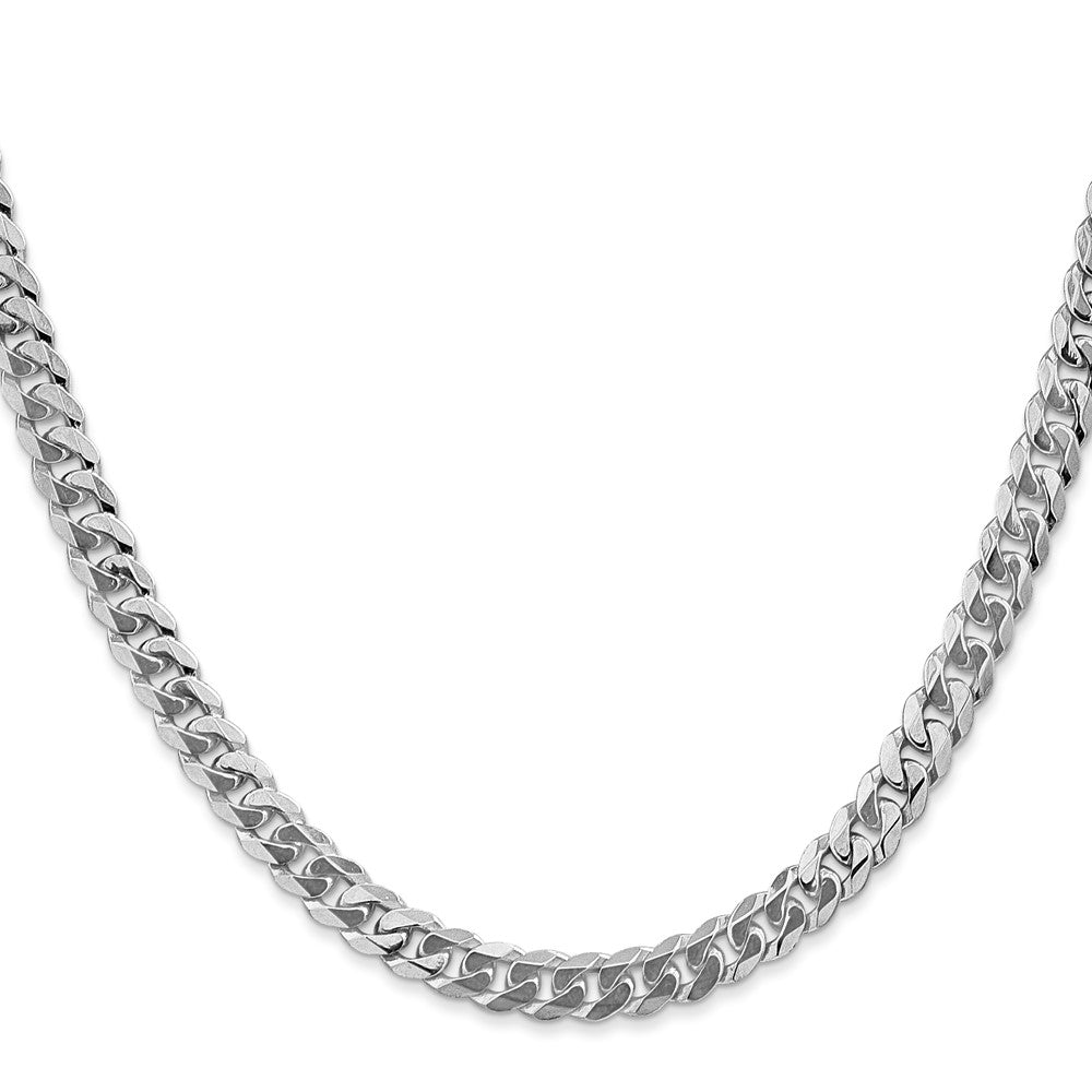 Flat Beveled Curb with Lobster Clasp Chain - WBC