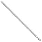 Flat Beveled Curb with Lobster Clasp Bracelet - WBC