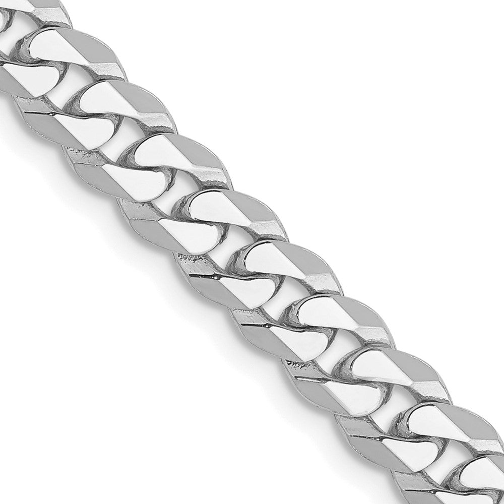 Flat Beveled Curb with Lobster Clasp Chain - WBC