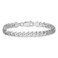 Flat Beveled Curb with Lobster Clasp Bracelet - WBC
