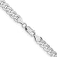 Flat Beveled Curb with Lobster Clasp Chain - WBC