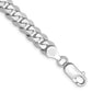 Flat Beveled Curb with Lobster Clasp Bracelet - WBC