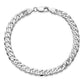 Flat Beveled Curb with Lobster Clasp Chain - WBC