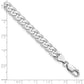 Flat Beveled Curb with Lobster Clasp Chain - WBC