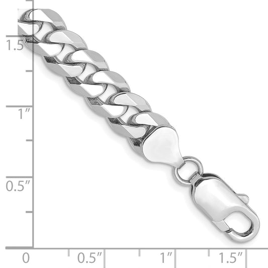 Flat Beveled Curb with Lobster Clasp Chain - WBC