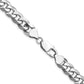 Flat Beveled Curb with Lobster Clasp Chain - WBC