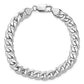 Flat Beveled Curb with Lobster Clasp Bracelet - WBC