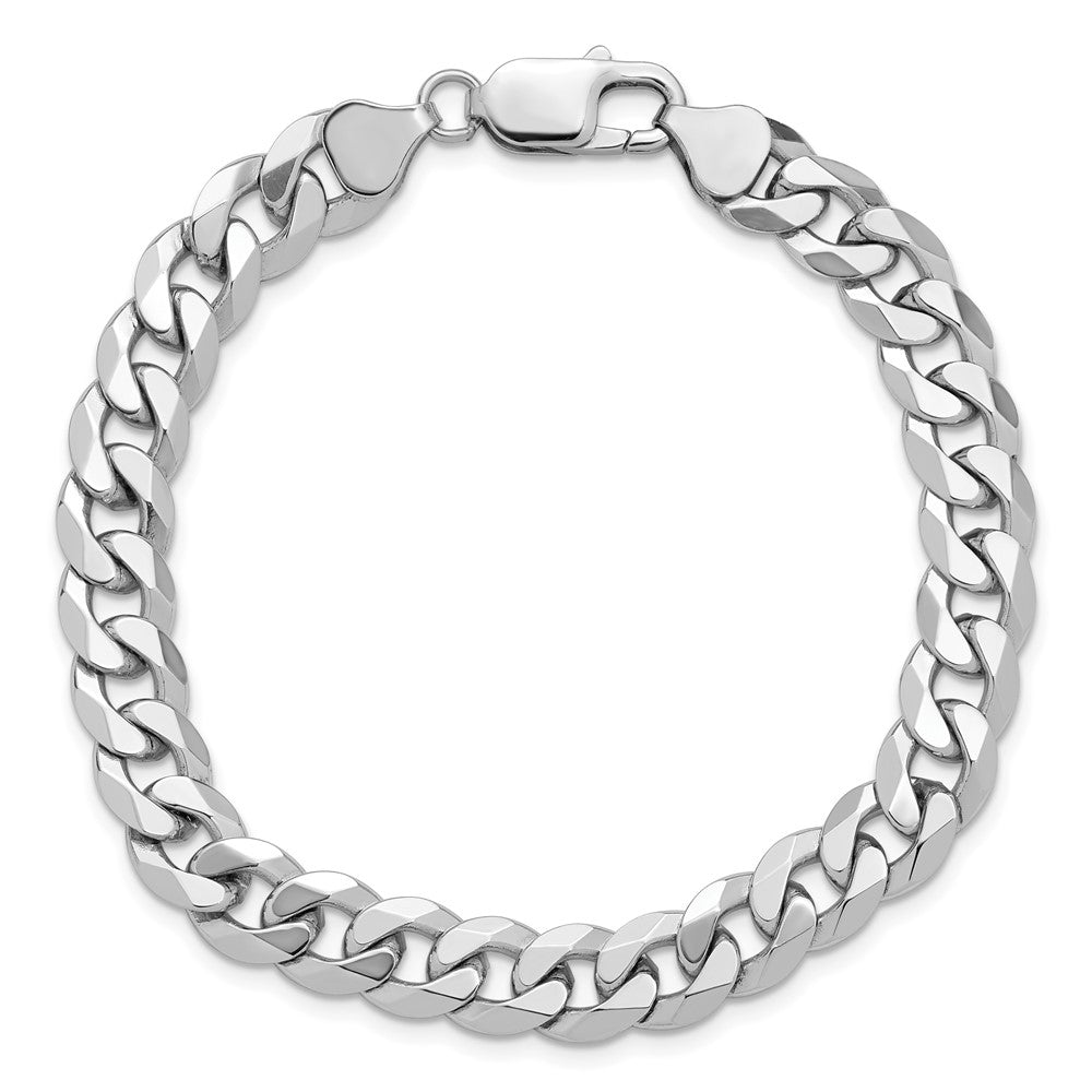 Flat Beveled Curb with Lobster Clasp Bracelet - WBC