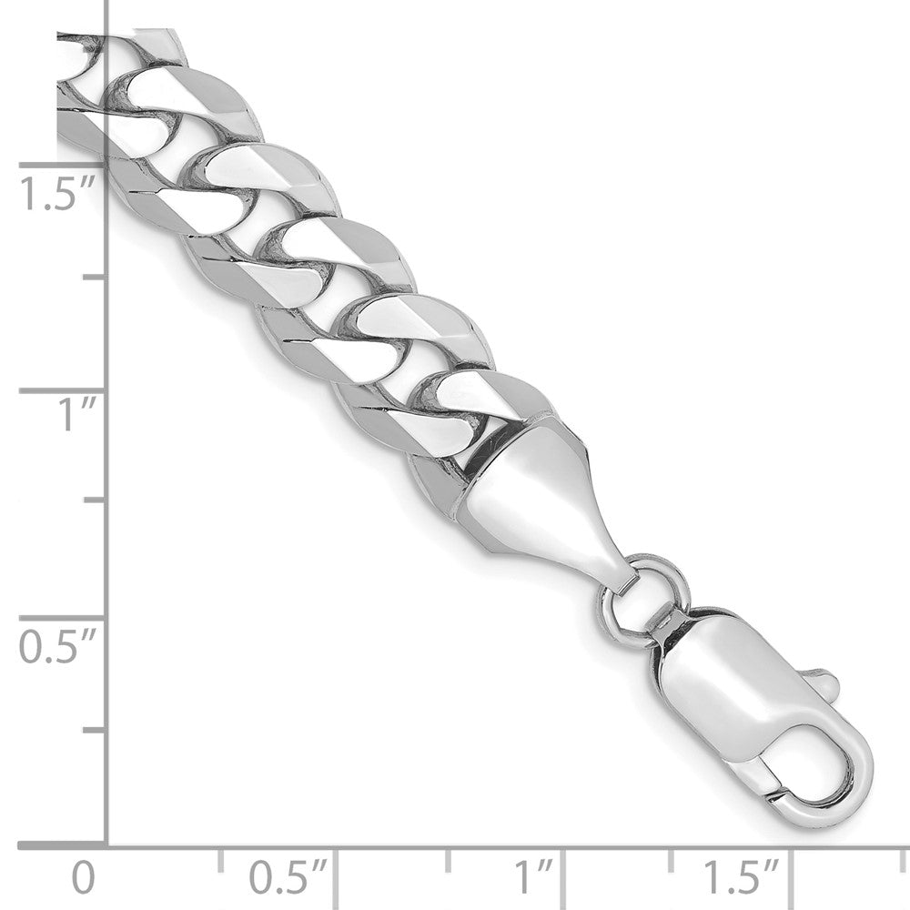 Flat Beveled Curb with Lobster Clasp Bracelet - WBC