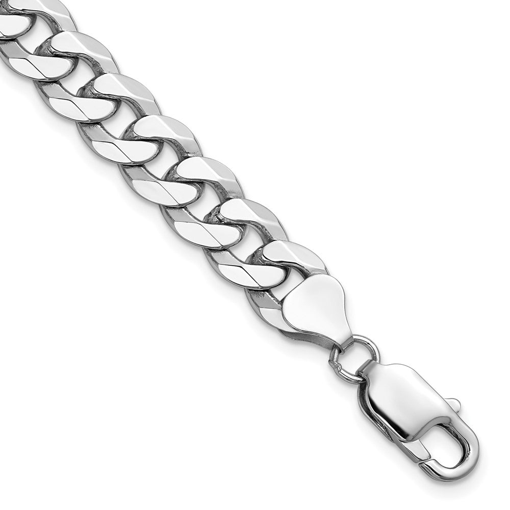 Flat Beveled Curb with Lobster Clasp Bracelet - WBC