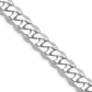 Flat Beveled Curb with Lobster Clasp Chain - WBC