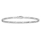 Flat Figaro with Lobster Clasp Anklet - WBC