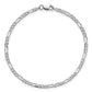 Flat Figaro with Lobster Clasp Bracelet - WBC
