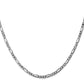 Flat Figaro with Lobster Clasp Chain - WBC