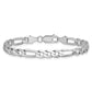 Flat Figaro with Lobster Clasp Bracelet - WBC