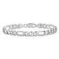 Flat Figaro with Lobster Clasp Bracelet - WBC