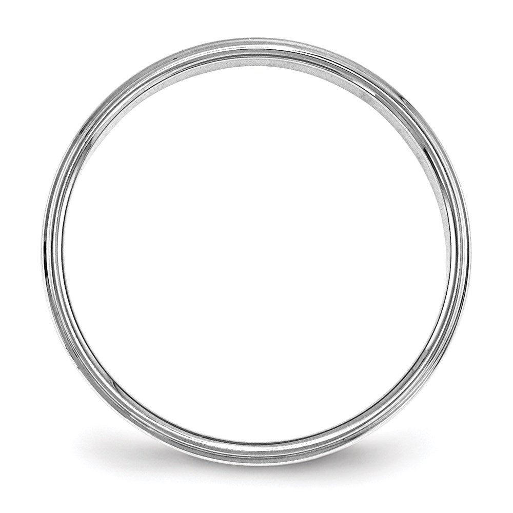 Flat with Step Edge Wedding Band - WBC