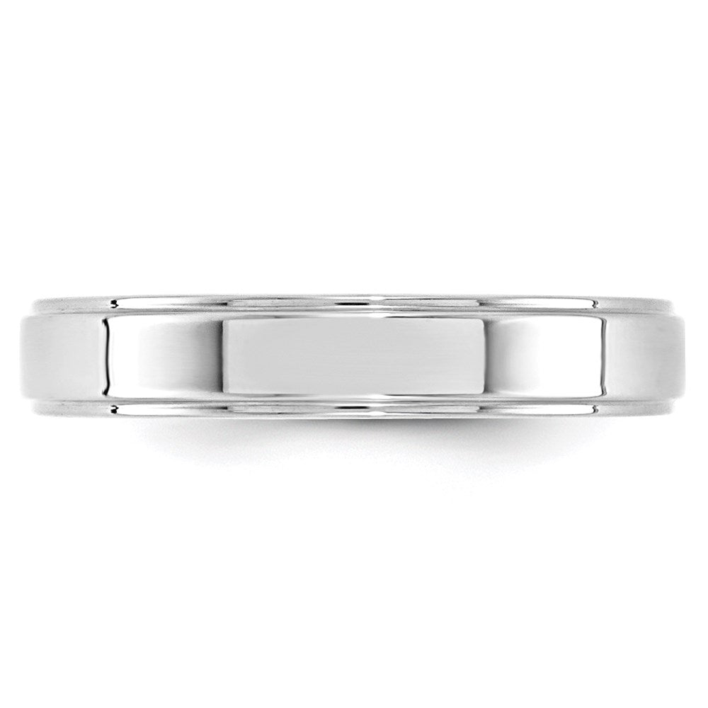 Flat with Step Edge Wedding Band - WBC