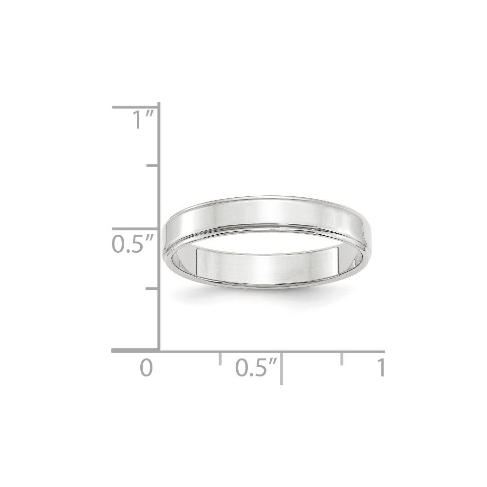 Flat with Step Edge Wedding Band - WBC