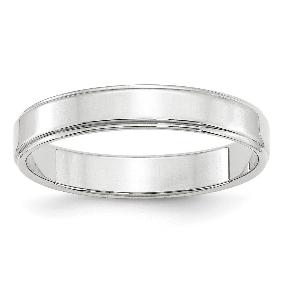 Flat with Step Edge Wedding Band - WBC