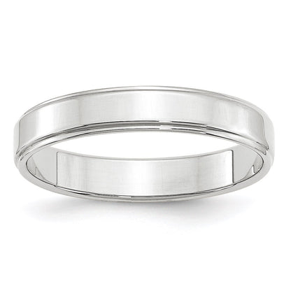 Flat with Step Edge Wedding Band - WBC